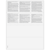 Blank W-2 Form - Horizontal (with Employee Instructions) 4up (4 Forms Per Page)