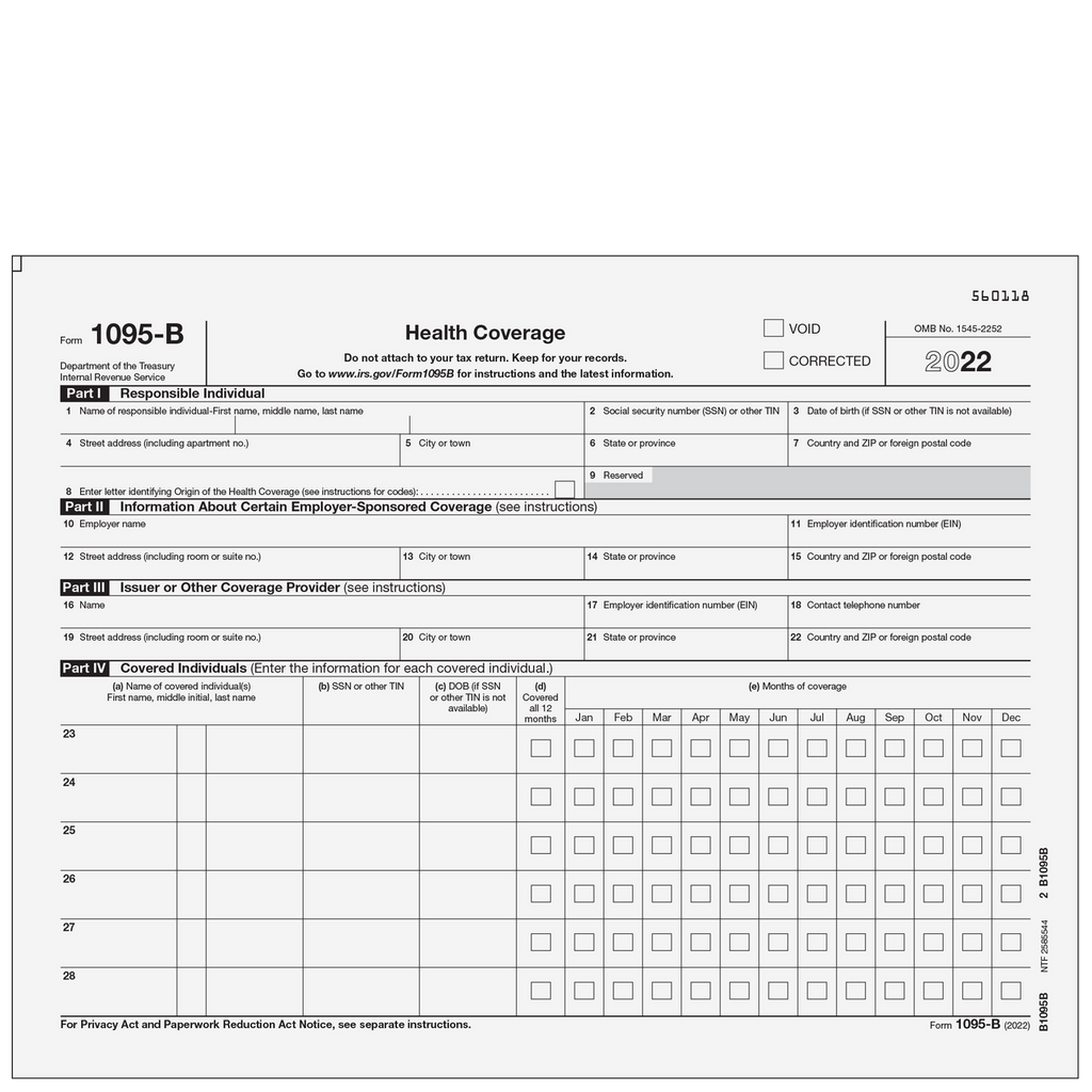 1095-B Health Coverage