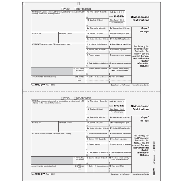1099-DIV Dividends and Distributions - Copy C Payer