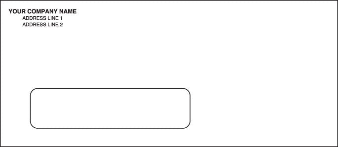 #10 Imprinted Window Envelope