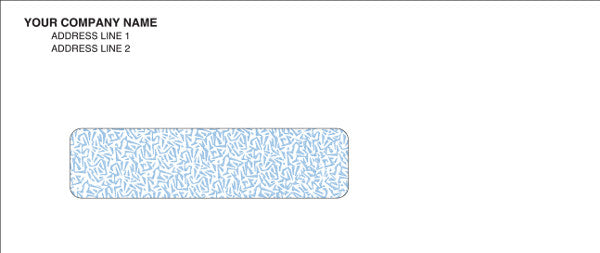 8 5/8 Imprinted Tinted Window Envelope