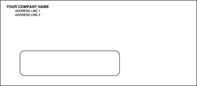 #9 Imprinted Window Envelope