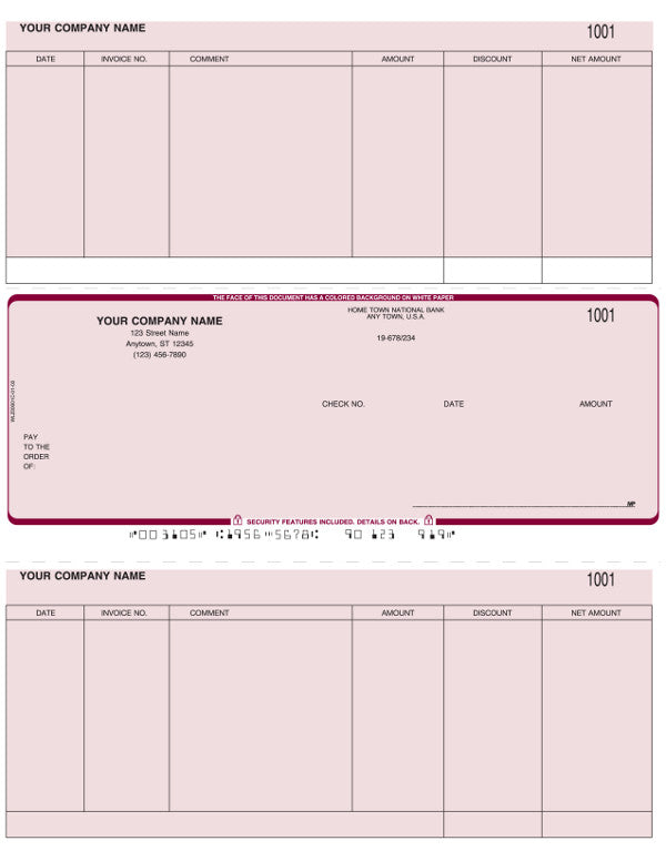 MAS 90 & MAS 200 Laser Accounts Payable Check