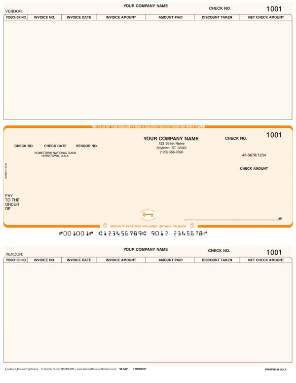 Macola 6 Laser Accounts Payable Check