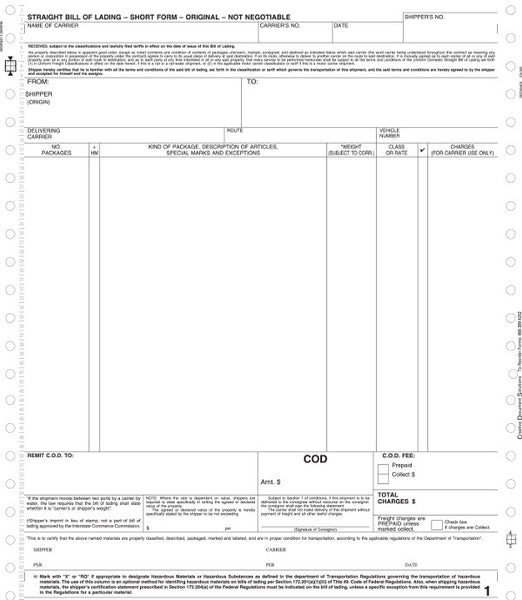 Macola 7 Continuous Bill of Lading Form