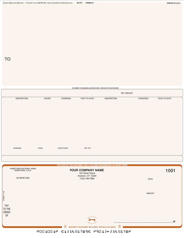 Macola 7 Laser Payroll Check