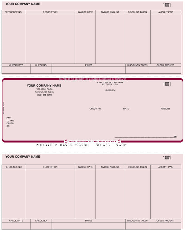 Peachtree Laser Accounts Payable Check