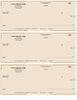 QuickBooks Quicken Microsoft Money Laser 3 per Page Checks without Lines