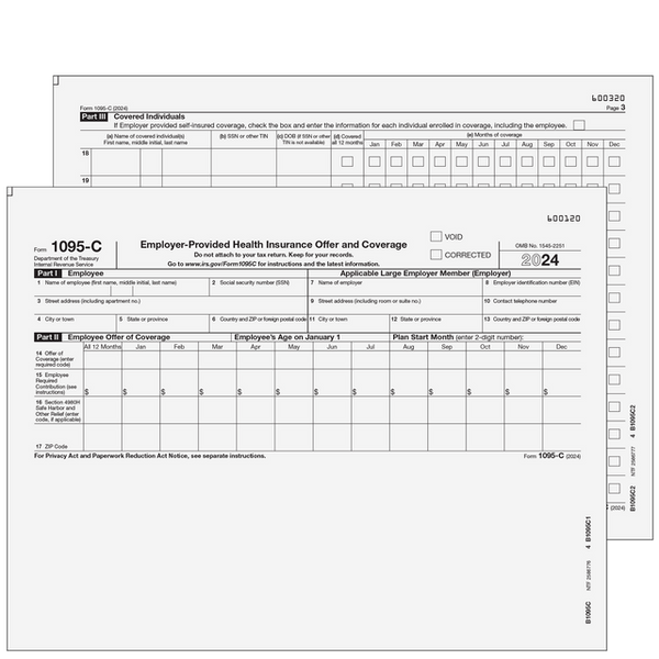 1095-C Kit- Employer Provided Health Insurance Offer and Coverage