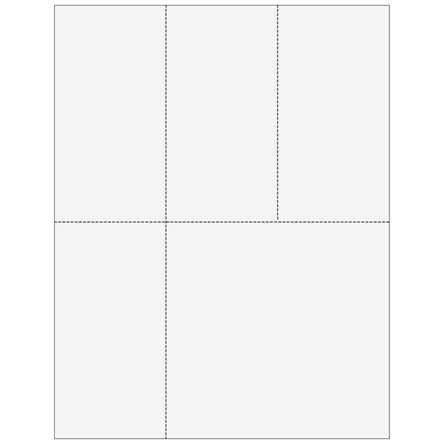 Blank Universal 4up W-2 & 1099 Form