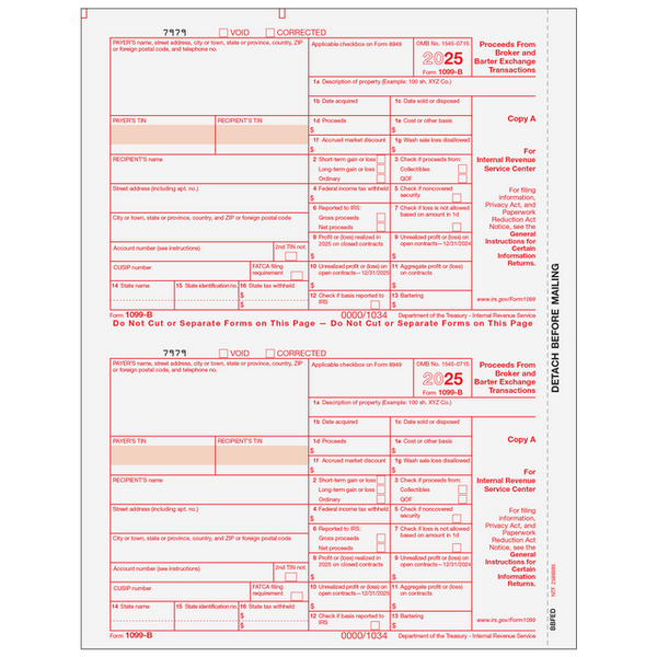 1099-B Proceeds From Broker and Barter Exchange Transactions- Copy A Federal