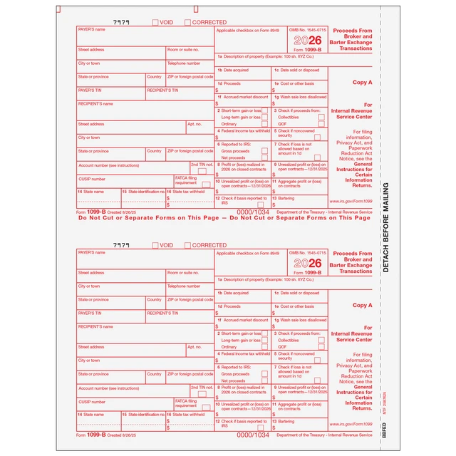 1099-B Proceeds From Broker and Barter Exchange Transactions- Copy A Federal