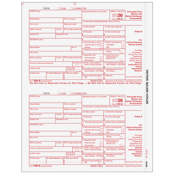 1099-B Proceeds From Broker and Barter Exchange Transactions- Copy A Federal