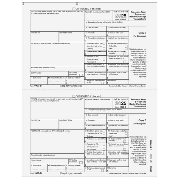 1099-R Distributions from Pensions, etc. - Copy C Recipient
