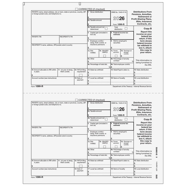 1099-R Distributions from Pensions, etc. - Copy C Recipient