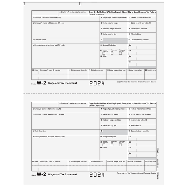 W-2 Employee State, City, or Local, Copy 2