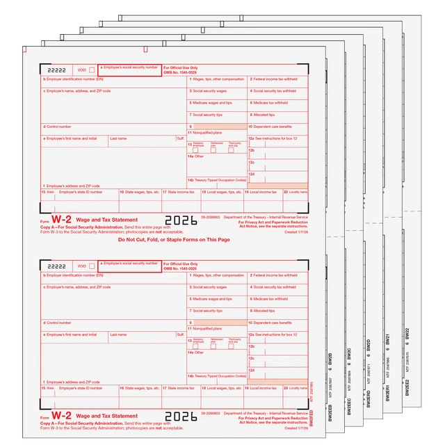 W-2  6 Part Laser Set