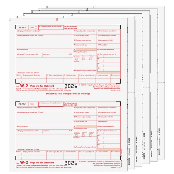 W-2  6 Part Laser Set