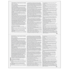 Blank W-2 Form (with Employee Instructions) 2 Forms Per Page