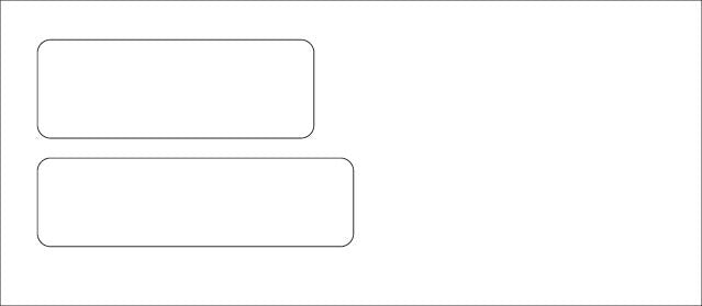 Double Window Envelope For QuickBooks, Quicken & Misc. Software - Item WQCK