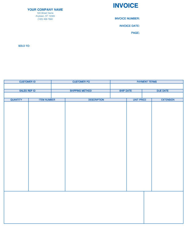 Peachtree Laser Product Invoice Form